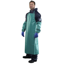 Chemial Resistant Apron Green c/w ties