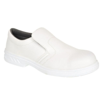 Safety Shoe Slip-On WHITE SZ6