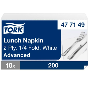 Napkin WHITE 2ply 33cm 2000 CASE 477149 Napkin WHITE 2ply 33cm 2000 CASE 477149