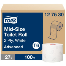 Tork Mid-Size Toilet Roll Advanced cs27 Tork Mid-Size Toilet Roll Advanced cs27