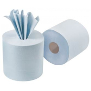 Centre Feed Roll 2ply Embossed BLUE