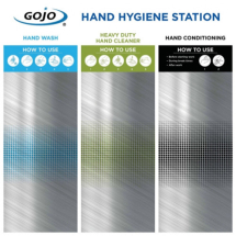 Gojo Hand Hygiene 3 Step Board only BRD-OPT3-01