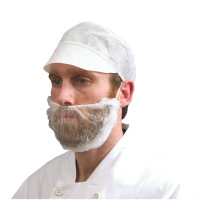 Beard Masks Non Woven White 100pkDK05