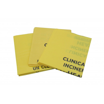 Washroom Inco Yellow Striped Sacks 250pk Washroom Inco Yellow Striped Sacks 250pk