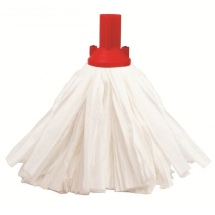Big White Mop Head RED PSRE12