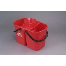 Mop Bucket Duo Hygiene 15ltr RED WQD5**