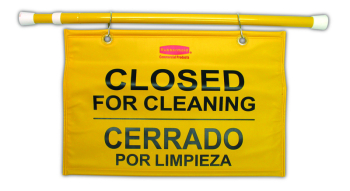 Safety Sign-Closed for Cleaning Hanging NWSAHC04L